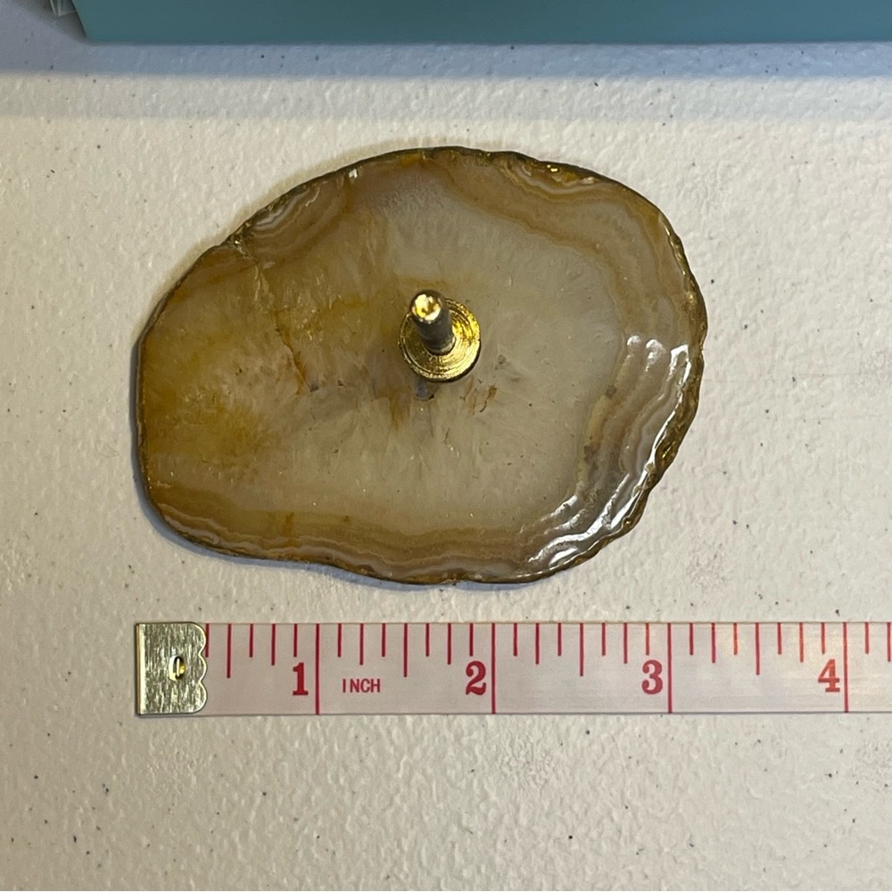 CYNTHIA ROWLEY: Rough Agate Drawer Pull Handles • NEW In Box • Natural Polish - Picture 5 of 10